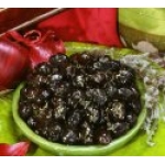 Arnaud Whole Black Olives with Thyme of Provence 420gm Glass Jar.